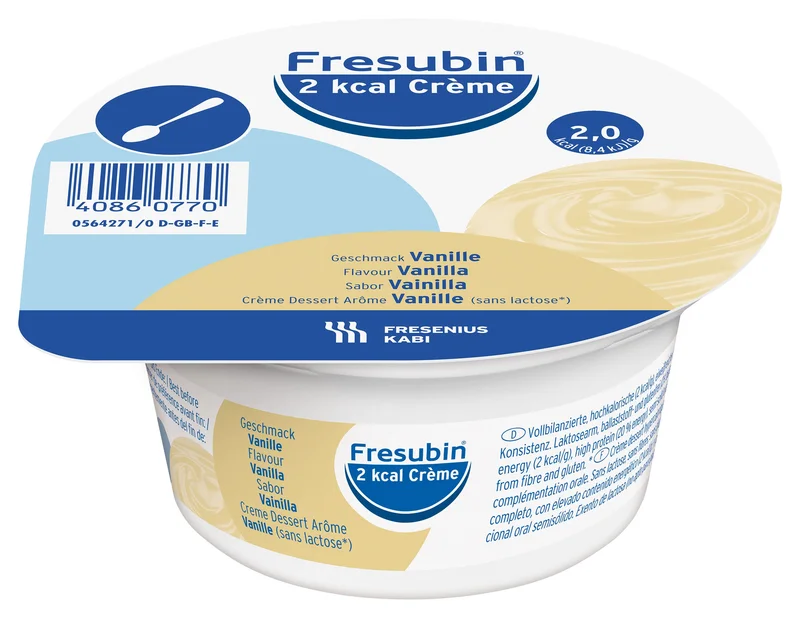 Fresubin 2 kcal Crème næringskrem vanilje 4x125 g