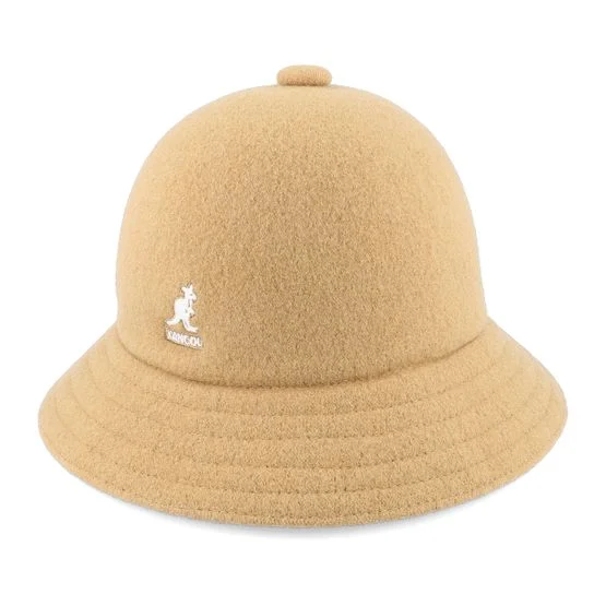 Kangol - Beige bucket Hat - Wool Casual Camel Bucket @ Hatstore