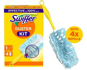 Duster Kit - Handle + Refillers 4 pcs - Swiffer Duster Kit med dammvippa och 4 refiller