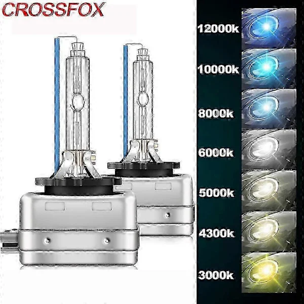2 kpl D1S HID Xenon-polttimo 35W 3000K-12000K auton ajovaloihin