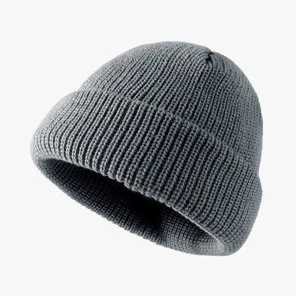 (Grå) Herrhatt Baseballkeps Trawlerhatt Watch Cap Cuffed Skull Ha