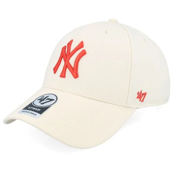 47 Brand - MLB Beige adjustable Cap - New York Yankees MLB Mvp Cap Natural Adjustable @ Hatstore