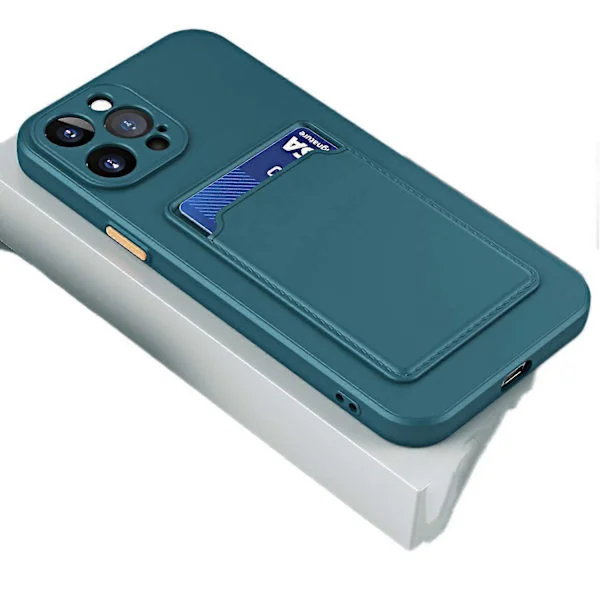 Kompatibel med iPhone 14 6,1 tum Fodral Korthållare Kameraskyddsfack Designat för iPhone 14 Fodral