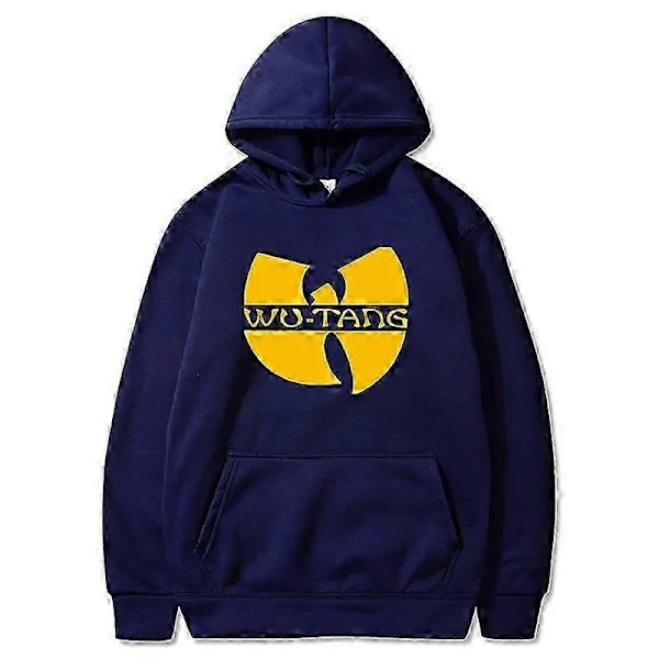 Höst 2024 Ny Hip Hop Streetwear Mode Hoody Wu Tang Grafiskt Tryckt Fleece Tröja Casual Herr