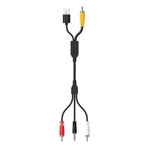 Digital till Analog Omvandlare SPDIF Optisk Digital Toslink till Analog Stereo Ljud RCA Ljudadapter med Optisk Kabel