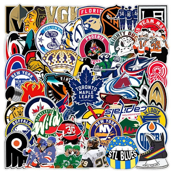 50 st klistermärken - Hockey graffiti klistermärken Bagage kylskåp skateboard klistermärken