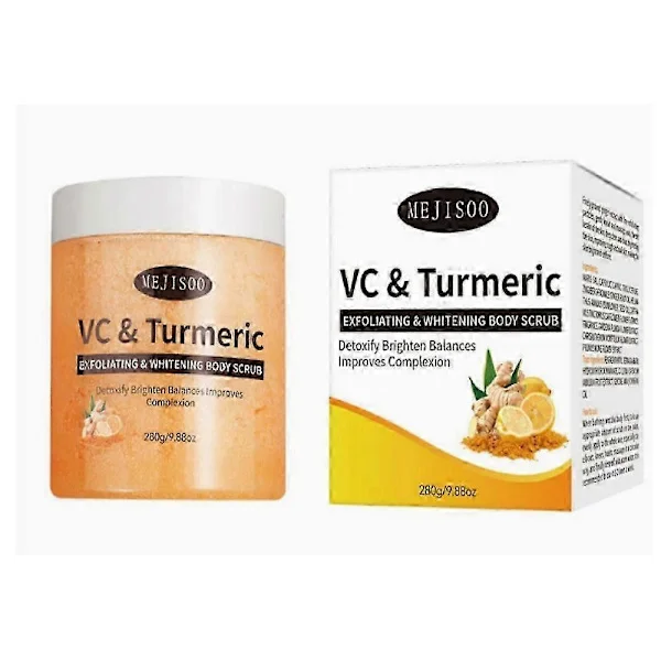 Veenourish Glow Salt Scrub, Veenourish Glow Scrub, Gurkmeja Badskrubb