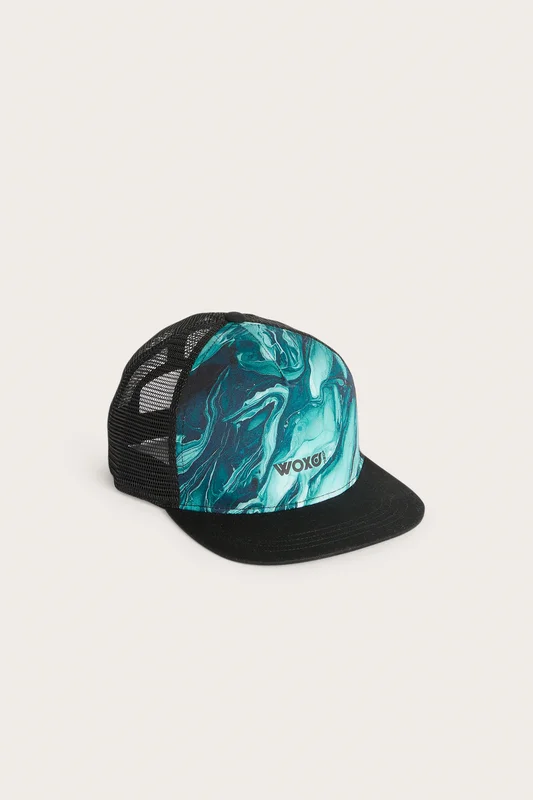 Kappahl | Czapka z daszkiem trucker Zielony 56 | Dziecko