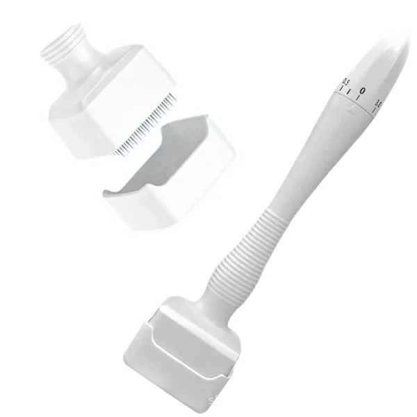 140A Justerbar Microneedle Derma Stamp Roller White ABS Microneedling Tool för Ansikte och Kropp