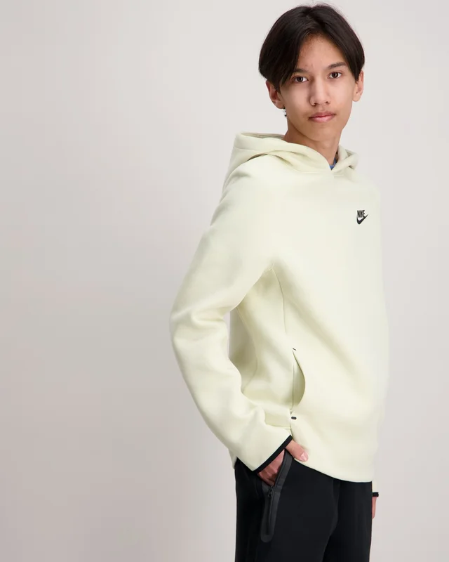 Nike B NSW TECH FLC PO HOODIE Żółty Bluzy z kapturem Chłopiec - Kids Brand Store