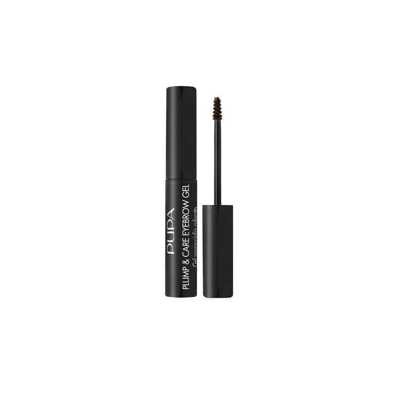 Pupa Plump & Care Eyebrow Gel 002 Brown 3ml - Gel e mascara sopracciglia