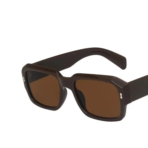 RBROVO Firkantede Solbriller Menn Luksusmerke Briller for Menn/Kvinner Luksusmerke Briller Menn Speil Gafas De Sol Para Hombre