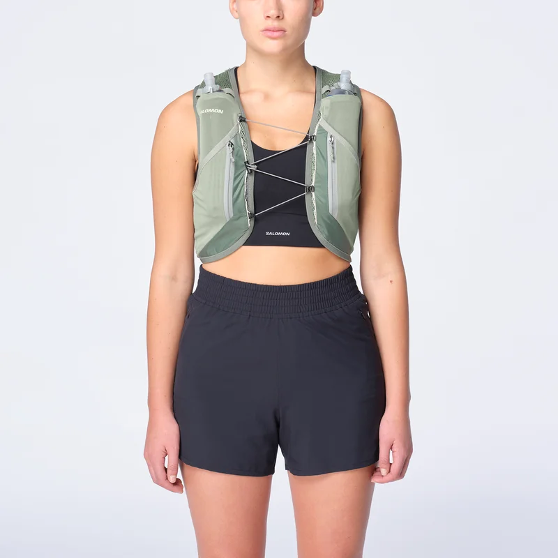 Salomon - Laufwesten Active Skin 12 Set - Laurel Wreath / Lily Pad