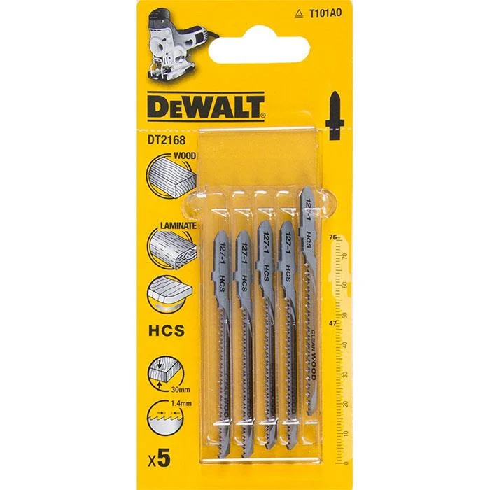 Dewalt DT2168 Sticksågsblad 5-pack, Maskintillbehör & förbrukning