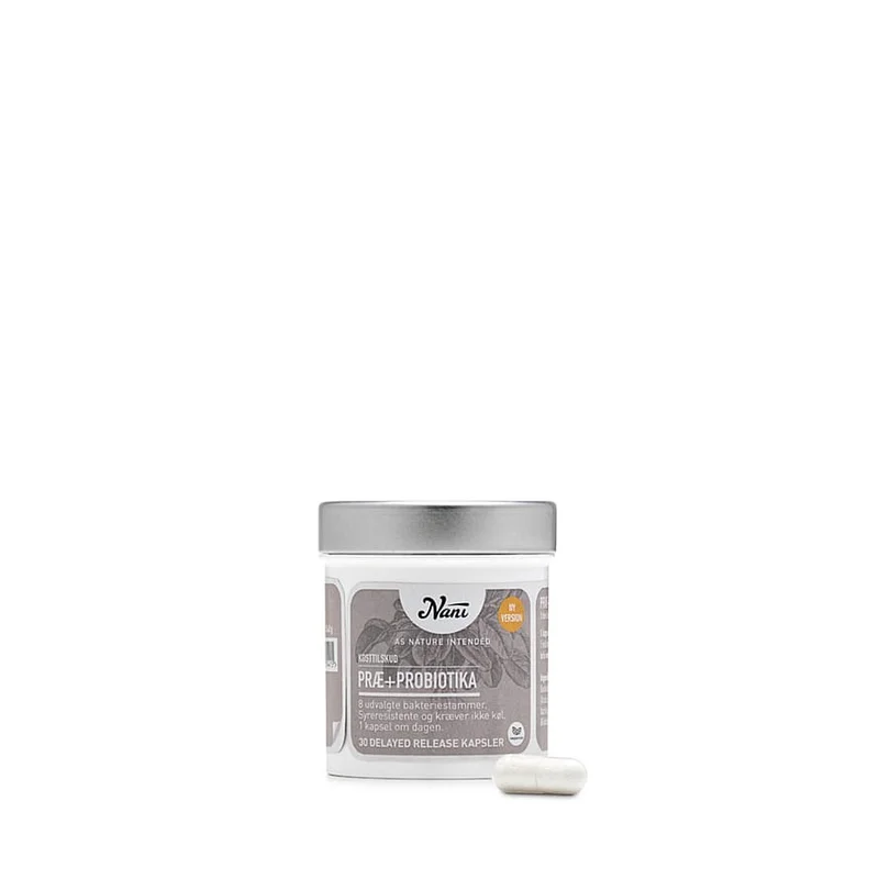 Nani Præ+Probiotika 30 stk., Helse & Madvarer, Ingredienser, Mælkesyrebakterier