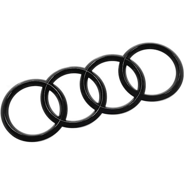 Audi 8 -logorengas W9071802 Tunnus Musta painos Logo Blackline Musta