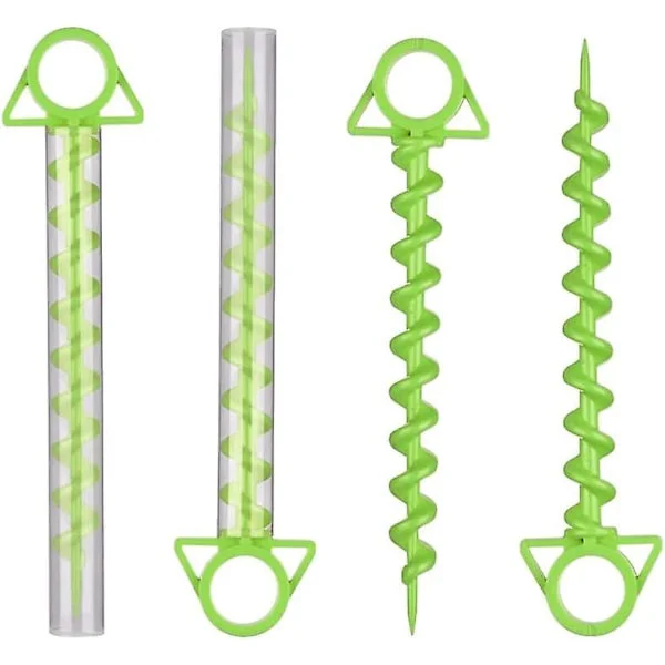 Grönt Tältpinnar Set med 4 Tältpinnar för Camping, Tält, Tältpinnar, Tältpinnar, Tältpinnar, Heavy Duty P