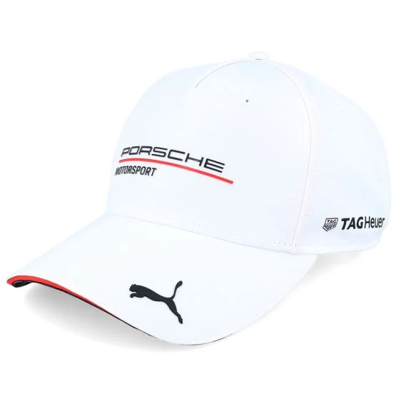 Porsche - Porsche Motorsport Team White A-Frame Adjustable Adjustable White Cap - @ Hatstore
