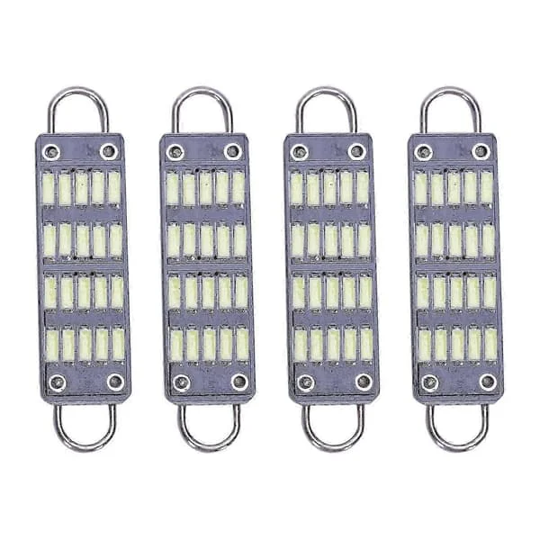 Glödlampa 44mm Vit Festoon Led Glödlampa, 20 Smd Rigid Loop 1.73 Tum Interiör Kupol Led Lampor 561 562 567 5