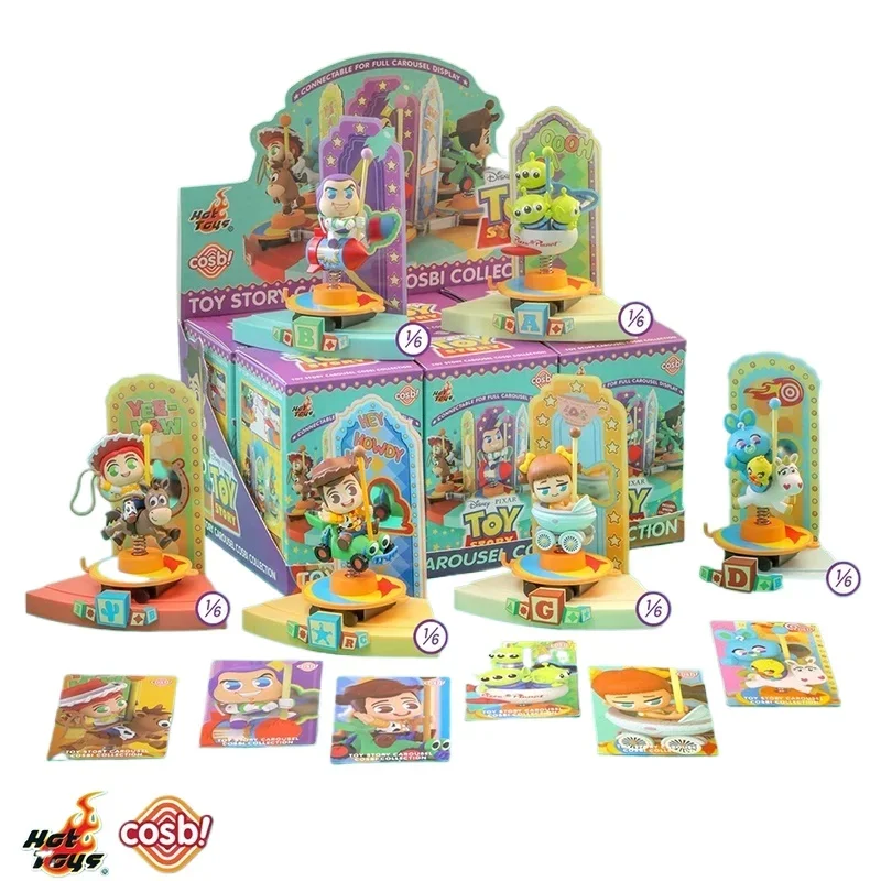 AliExpress - Figurine miniature Toy Story Blind Box, collection Carousel Cosbi, jouet de collection, décoration de bureau, cadeau pour un ami
