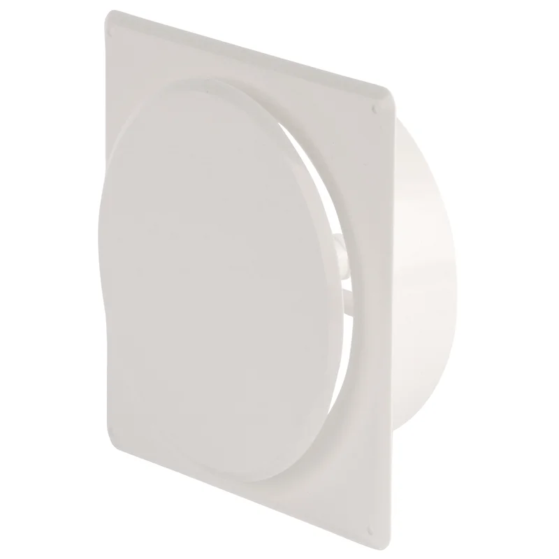 Flexit TVK Tallerkenventil Hvid, ABS 100 mm, Ventilation
