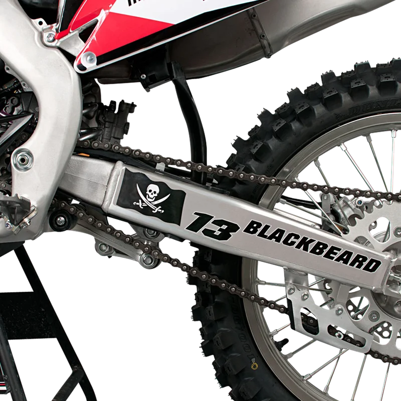 24MX Personalised Swingarm Flag Decals - KTM 125 EXC SIX DAYS 2012-2016