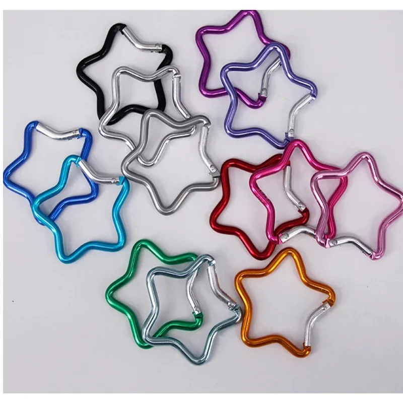 AliExpress - Aluminiumlegering Outdoor Stervormige Lente Vergrendeling Karabijnhaak Clip Sleutelhangers Voor Rugzak Kamperen Wandelen Reizen