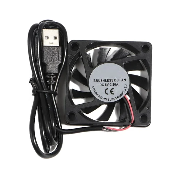 60mm USB Borstlös Kylfläkt DC 5V Tyst Kylfläkt 6010 6015 6020 6025 Mini Datorfläkt för Små Apparater Serien
