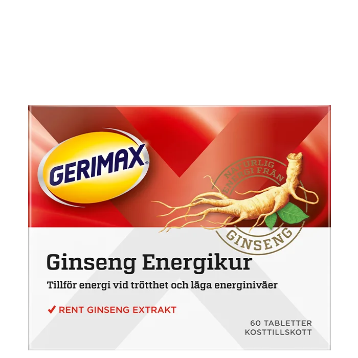 Gerimax Ginseng Energikur, 60 tabletter