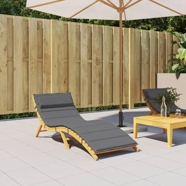 Dyna till solsäng antracit 180x60x4 cm oxfordtyg