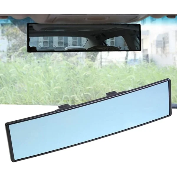 Bilens backspegel Antireflex Bil Panoramisk Invändig backspegel Blå Auto Panoramisk Invändig backspegel med Vinkeljustering Bred Vy C