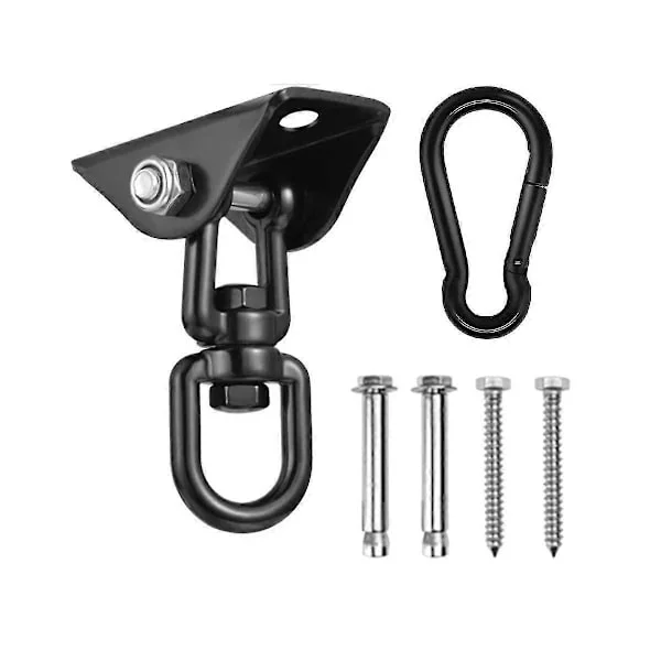 Hammock Suspension Kit, Heavy Duty Hanging Chair 360 Degree Rotating Hanging Swing Hooks for Yoga, Chair, Wood
