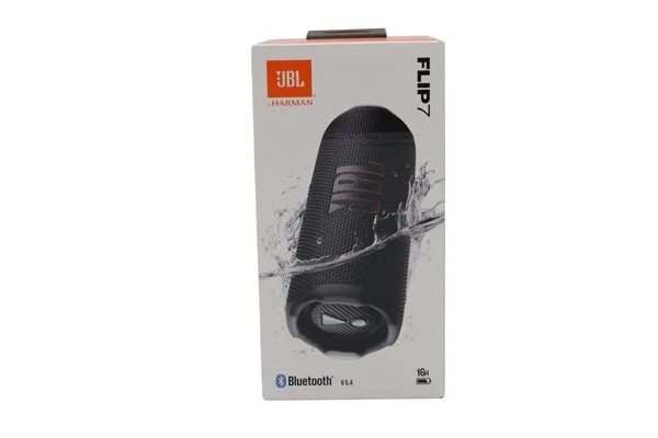JBL Flip 7, langaton, kannettava Bluetooth-kaiutin, musta