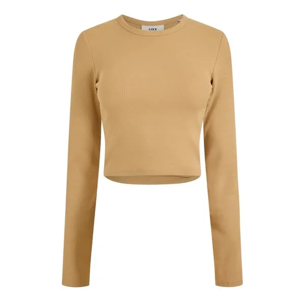 JJXX Dam Feline Slim Långärmad Croppad T-shirt 12 UK