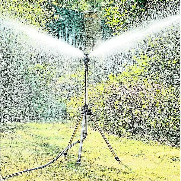 Uusi saapuva pyörivä kolmijalka sprinkleri, 360 asteen automaattinen pyörivä kastelu sprinkleri, teleskooppinen kolmijalka sprinkleri suurelle 