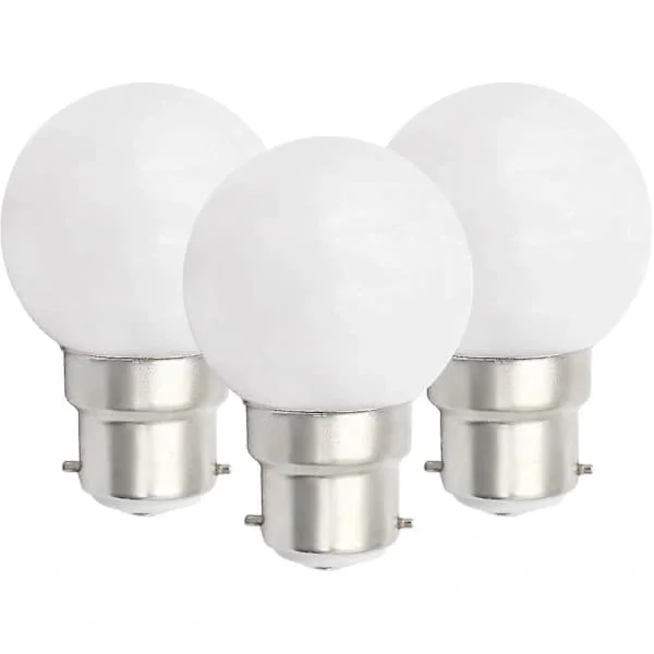 6 stk B22 LED-pære 3W Golfballpærer B22 Bajonett Liten Globepære Glødepære Dimbar