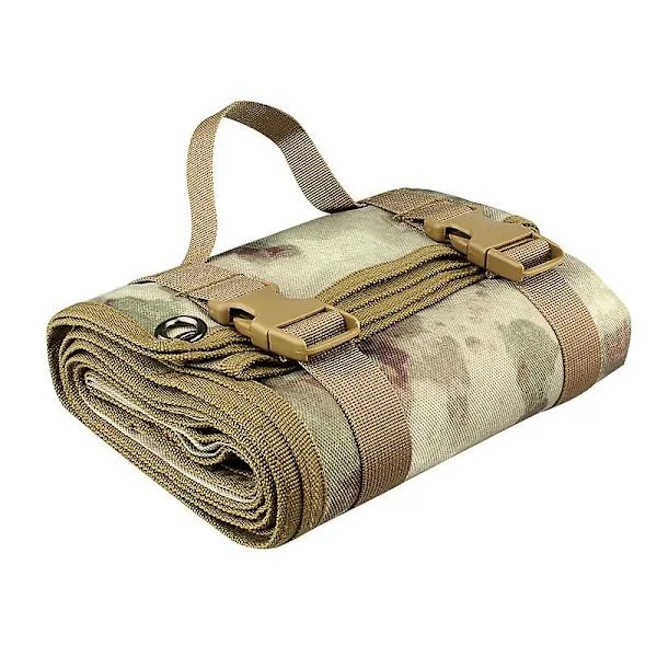 Utendørs Camping Matte Bærbar Foldet Vanntett Treningsmatte for Utendørs Jakt Trening Camping Ruin Camouflage(Ruin Camouflage)