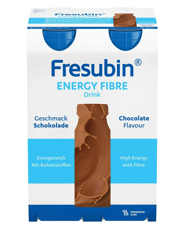 Fresubin Energy Fibre Drink næringsdrikk sjokolade 4x200 ml