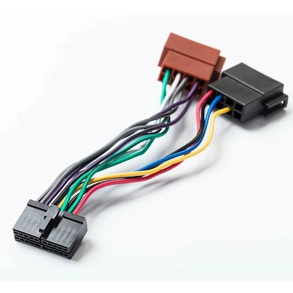 Bilradio ISO Adapter 20 Pin Kabel Universal DIN Kontakt för Aeg Bilstereo Prology Autoradio Audiovox Jgc etc