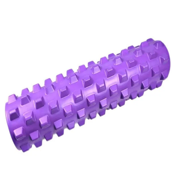 Trenings- og Pilatesutstyr med 30 cm yogarulle ryggmassasje yogablokk rulle hjemmetrening Lilla-FX- Lilla 30cm