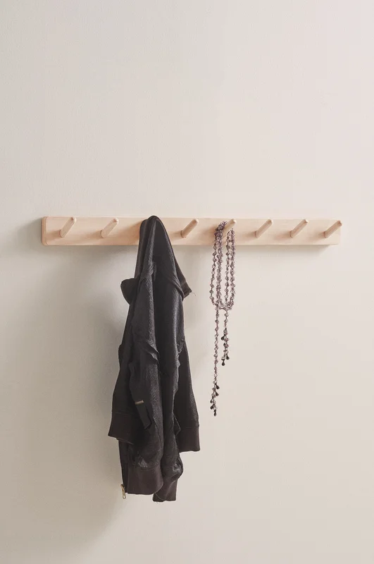 Jotex - Wandrek Met Haken 75 Cm Naturel Naturel - COLE - Koop Halmeubels bij Jotex