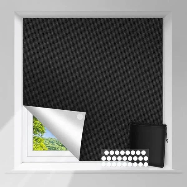150*200cm mørkleggingsgardin solbeskyttelse solskjerming 100% mørkleggings termisk belegg film