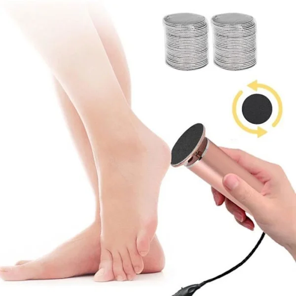 Fod Callus Remover, Død Hud Remover, Eksfolierende Fodsliber, Pedicure Værktøj (EU Stik 110-240V)
