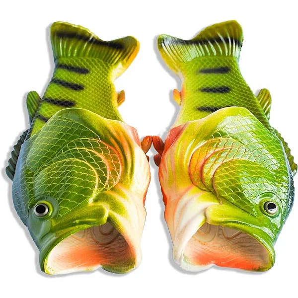 Fisk Flops | De originale fisketøfler | Sjov gave, unisex sandaler, flip-flops, pool-, strand- og badesko | Mænd, kvinder og børn