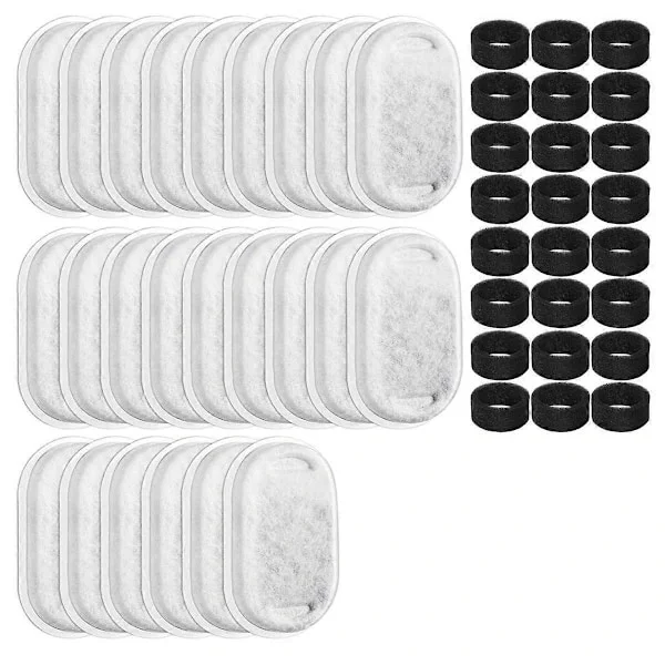 Hot Deal at a Low Price! 24-Pack Cat Water Fountain Filters, Replacement Filters for Cat Fountain for Adjustable Water Flow Pet-Happy-FM-