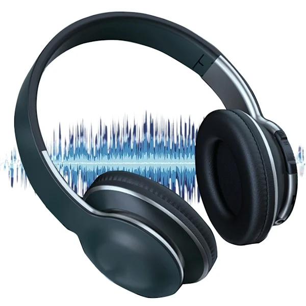 Trådløse Bluetooth 5.0 hodetelefoner med støydemping, over-ear stereo hodetelefoner