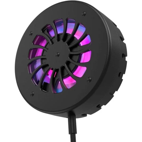 Magnetisk kylflänsradiator lämplig för iPhone 15W trådlös laddare, trådlös laddare för spel värmeavledning (Svart)