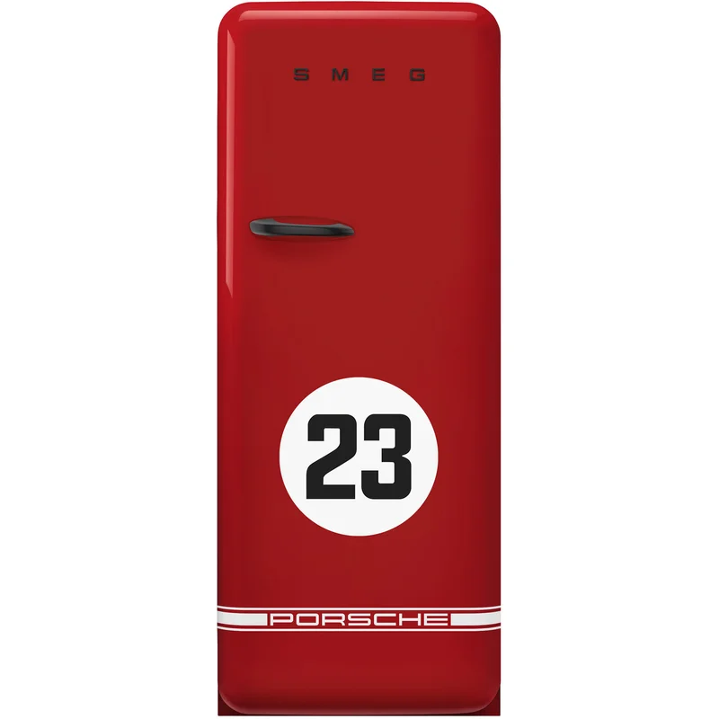 Smeg Porsche Limited Edition kylskåp med frysfack FAB28RDP9176, Salzburg Red | Vitvaror > Kyl/Frysskåp | Bagaren och Kocken