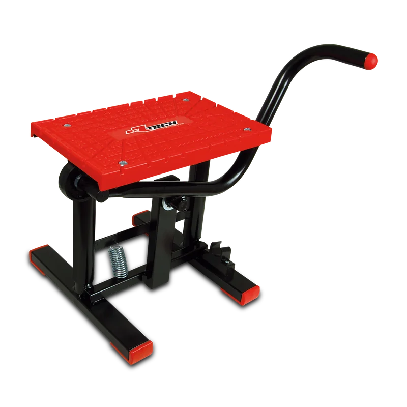 Caballete Elevador de Pie Rtech Negro/Rojo
