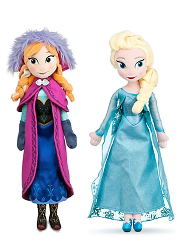 AliExpress - 30-50 cm congelé Anna Elsa peluche poupée reine des neiges princesse Anna Elsa poupée jouets en peluche enfants jouets anniversaire 